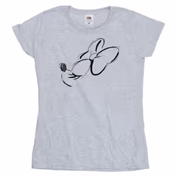 Disney - T-shirt NOSE UP - Femme (Gris chiné)