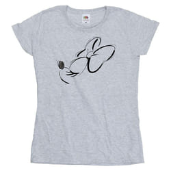 Disney - T-shirt NOSE UP - Femme (Gris chiné)