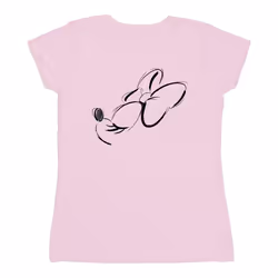 Disney - T-shirt NOSE UP - Femme (Rose clair)