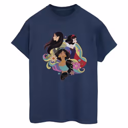 Disney - T-shirt - Femme (Bleu marine)
