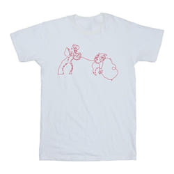 Disney - T-shirt LADY AND THE TRAMP - Homme (Blanc)