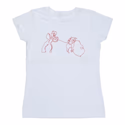 Disney - T-shirt LADY AND THE TRAMP - Femme (Blanc)