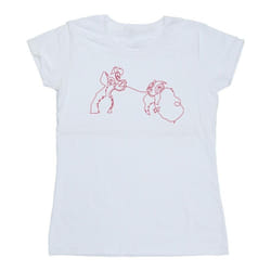 Disney - T-shirt LADY AND THE TRAMP - Femme (Blanc)