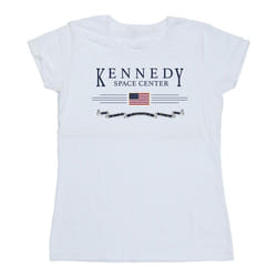 NASA - T-shirt KENNEDY SPACE CENTRE EXPLORE - Femme (Blanc)