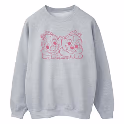 Disney - Sweat CHIP 'N' DALE NUTS ABOUT YOU - Homme (Gris chiné)