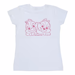 Disney - T-shirt CHIP 'N' DALE NUTS ABOUT YOU - Femme (Blanc)