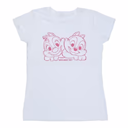 Disney - T-shirt CHIP 'N' DALE NUTS ABOUT YOU - Femme (Blanc)