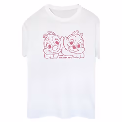 Disney - T-shirt CHIP 'N' DALE NUTS ABOUT YOU - Femme (Blanc)