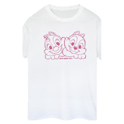 Disney - T-shirt CHIP 'N' DALE NUTS ABOUT YOU - Femme (Blanc)