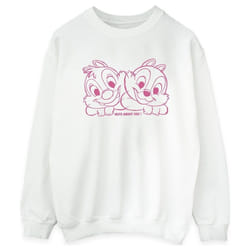 Disney - Sweat CHIP 'N' DALE NUTS ABOUT YOU - Femme (Blanc)