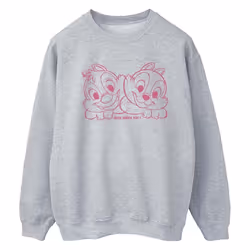 Disney - Sweat CHIP 'N' DALE NUTS ABOUT YOU - Femme (Gris chiné)