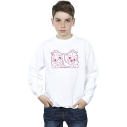 Disney - Sweat CHIP 'N' DALE NUTS ABOUT YOU - Garçon (Blanc)