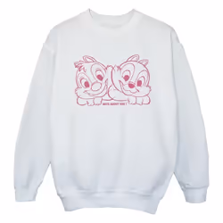 Disney - Sweat CHIP 'N' DALE NUTS ABOUT YOU - Fille (Blanc)