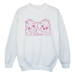 Disney - Sweat CHIP 'N' DALE NUTS ABOUT YOU - Fille (Blanc)
