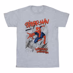 Marvel - T-shirt - Fille (Gris chiné)