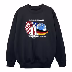 NASA - Sweat SPACE LAB - Fille (Noir)