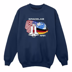 NASA - Sweat SPACE LAB - Fille (Bleu marine)