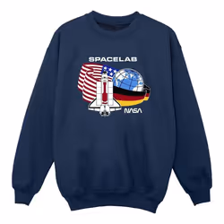 NASA - Sweat SPACE LAB - Fille (Bleu marine)