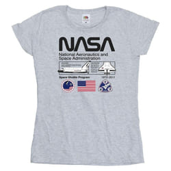 NASA - T-shirt SPACE ADMIN - Femme (Gris chiné)