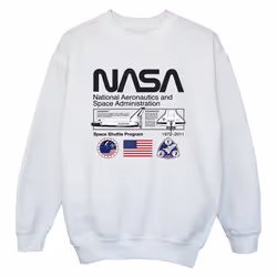 NASA - Sweat SPACE ADMIN - Garçon (Blanc)
