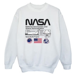 NASA - Sweat SPACE ADMIN - Garçon (Blanc)
