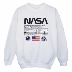 NASA - Sweat SPACE ADMIN - Garçon (Blanc)