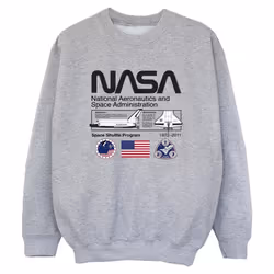 NASA - Sweat SPACE ADMIN - Garçon (Gris chiné)