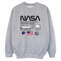 NASA - Sweat SPACE ADMIN - Garçon (Gris chiné)