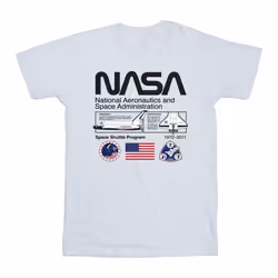 NASA - T-shirt SPACE ADMIN - Fille (Blanc)