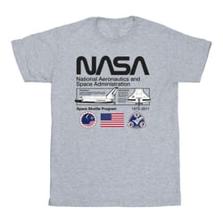 NASA - T-shirt SPACE ADMIN - Fille (Gris chiné)