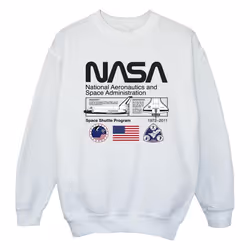 NASA - Sweat SPACE ADMIN - Fille (Blanc)