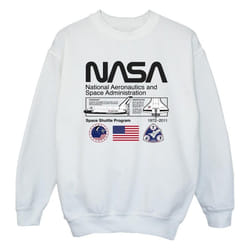 NASA - Sweat SPACE ADMIN - Fille (Blanc)
