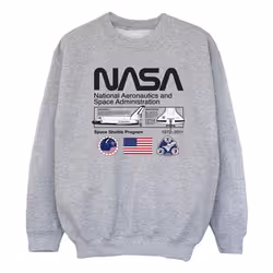 NASA - Sweat SPACE ADMIN - Fille (Gris chiné)