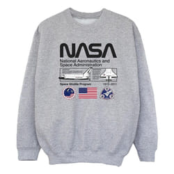 NASA - Sweat SPACE ADMIN - Fille (Gris chiné)