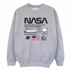 NASA - Sweat SPACE ADMIN - Fille (Gris chiné)
