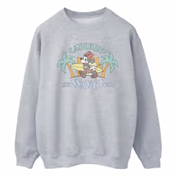 Disney - Sweat CATCHIN WAVES - Homme (Gris chiné)