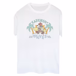 Disney - T-shirt CATCHIN WAVES - Femme (Blanc)