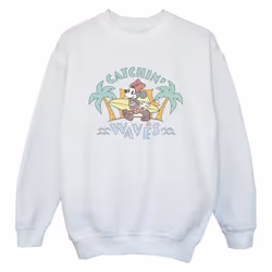 Disney - Sweat CATCHIN WAVES - Garçon (Blanc)
