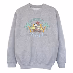 Disney - Sweat CATCHIN WAVES - Fille (Gris chiné)