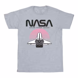 NASA - T-shirt - Garçon (Gris chiné)