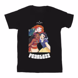 Disney - T-shirt PRINCESS FEARLESS - Homme (Noir)