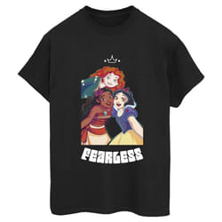 Disney - T-shirt PRINCESS FEARLESS - Femme (Noir)