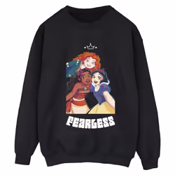 Disney - Sweat PRINCESS FEARLESS - Femme (Noir)