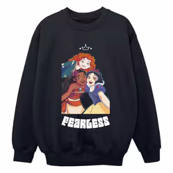 Disney - Sweat PRINCESS FEARLESS - Garçon (Noir)