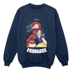 Disney - Sweat PRINCESS FEARLESS - Garçon (Bleu marine)