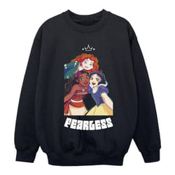 Disney - Sweat PRINCESS FEARLESS - Fille (Noir)