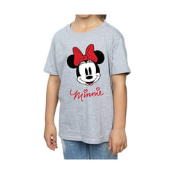 Disney - T-shirt - Fille (Gris chiné)