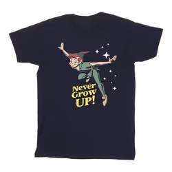 Disney - T-shirt NEVER GROW UP - Homme (Bleu marine)