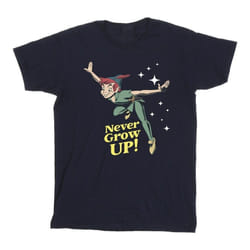 Disney - T-shirt NEVER GROW UP - Homme (Bleu marine)