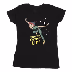 Disney - T-shirt NEVER GROW UP - Femme (Noir)